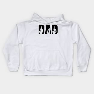 Dad Sign, Dad And Babies , Fathers Day Gift Kids Hoodie